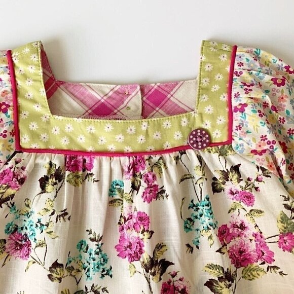 NWT Matilda Jane Girl Art School Mixed-Print Peasant Top 2T 8 years 10 years - Picture 7 of 12